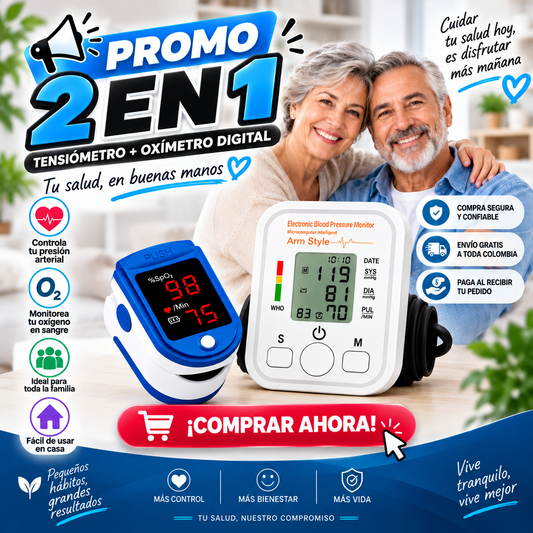 ❤️ ¡ TENSIÓMETRO + OXÍMETRO DIGITAL !🩺